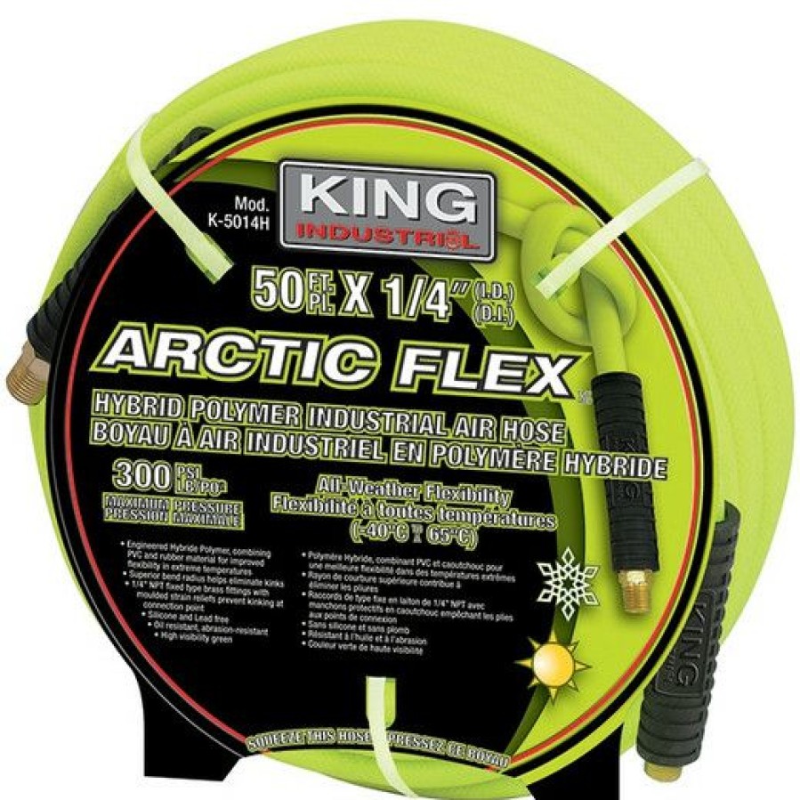 Air Tools * | Best Pirce King Canada K-5014H 1/4 X 50 Hybrid Polymer Industrial Air Hose