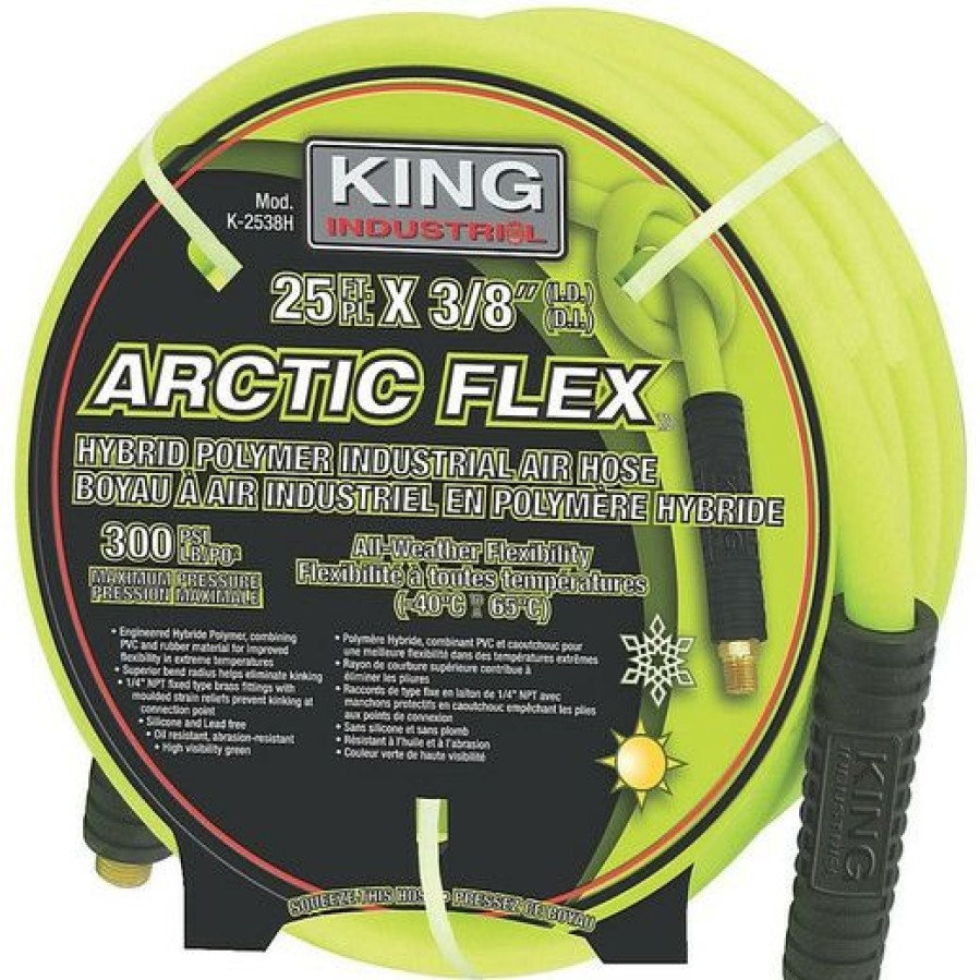 Air Tools * | Wholesale King Canada K-2538H 3/8 X 25 Ft. Hybrid Industrial Air Hose