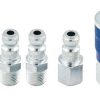 Air Tools * | Hot Sale Jet 420391 (T5Pcs) 5 Pc T Air Fitting Set 1/4 Body X 1/4 Npt