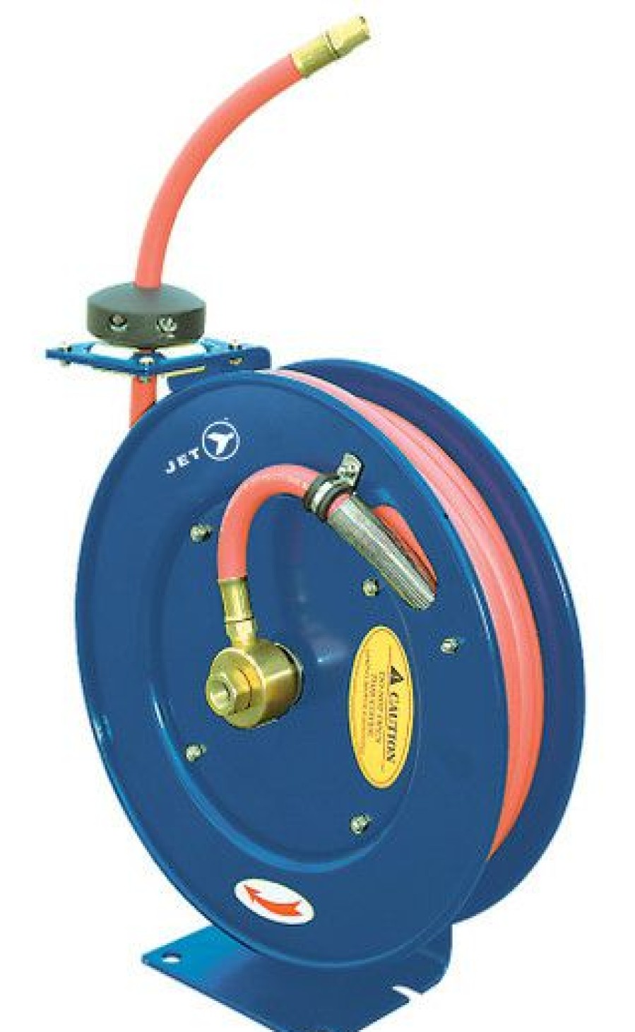 Air Tools * | Best Deal Jet 391722 (Aw3850) 3/8 X 50 Retractable Air/Water Hose Reel Heavy Duty