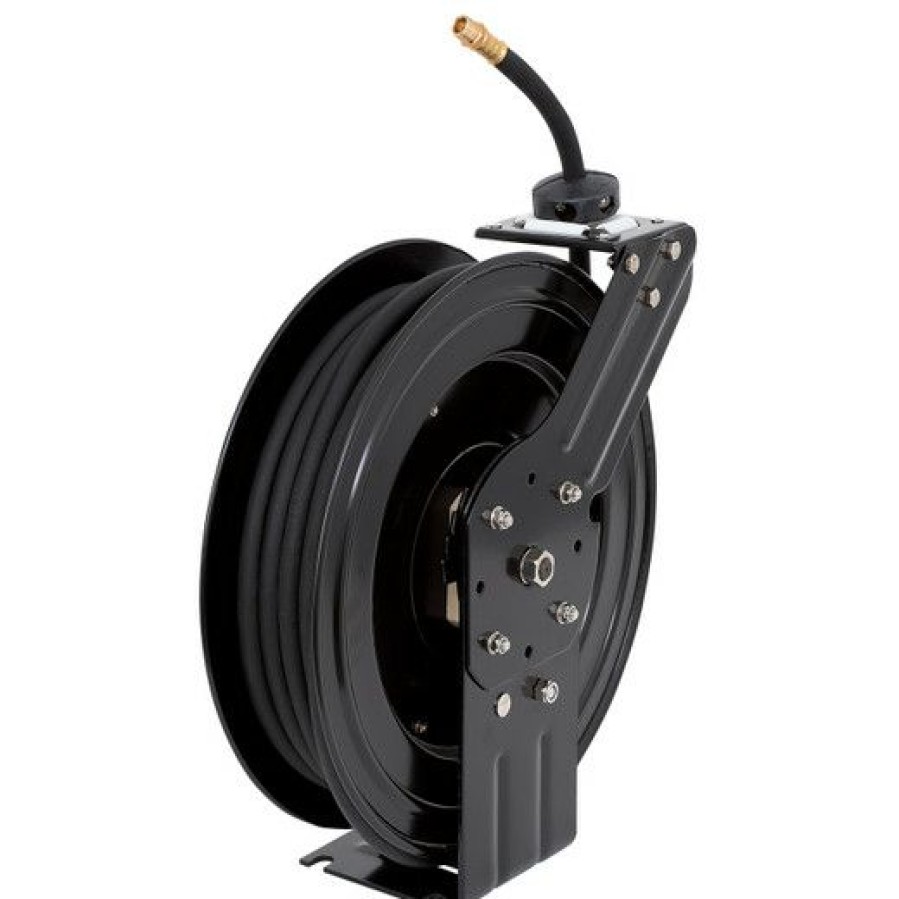 Air Tools * | Budget Jet Itc 028272 (I3850As) 3/8 X 50 Retractable Air Hose Reel Metal