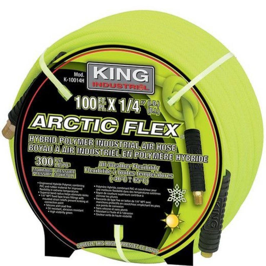 Air Tools * | Best Pirce King Canada K-10014H 1/4 X 100 Ft. Hybrid Industrial Air Hose