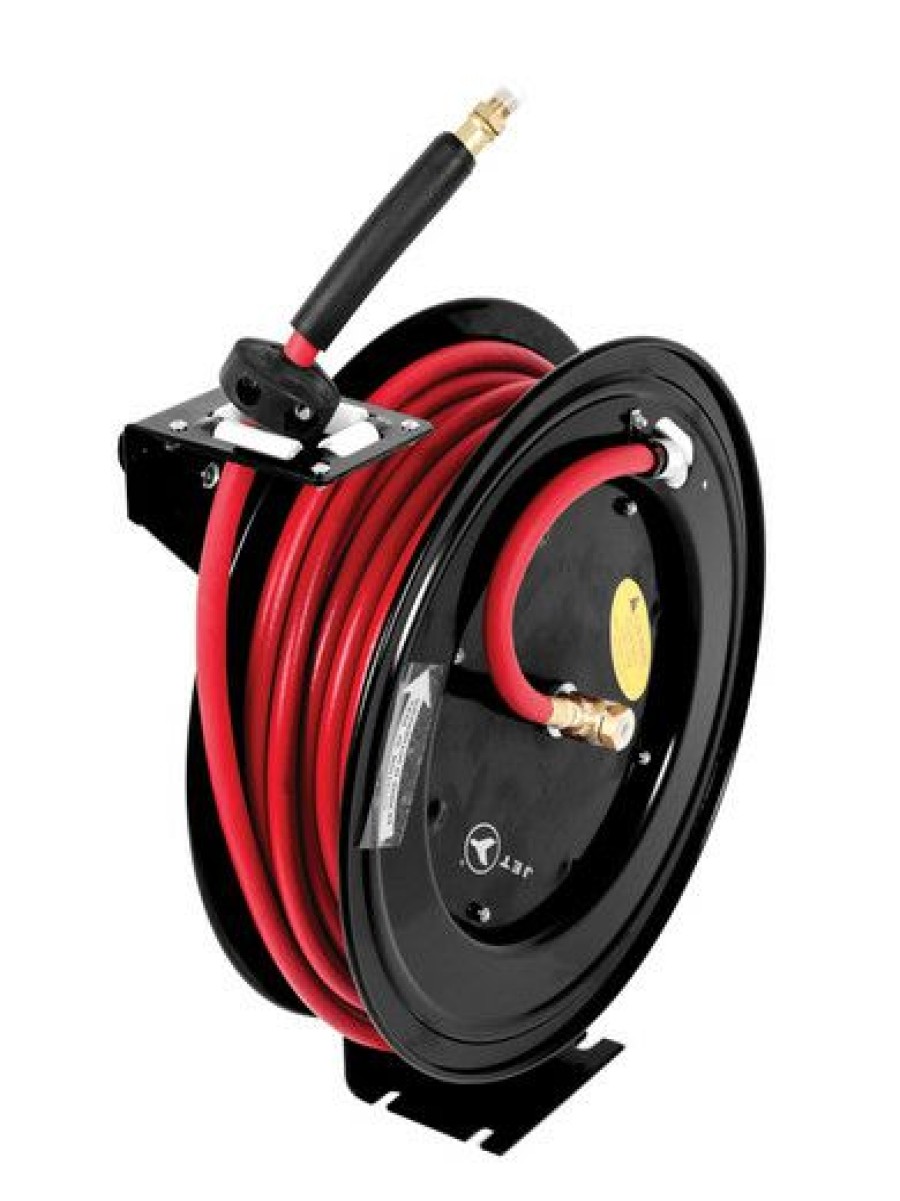 Air Tools * | Buy Jet 391723 (A3850) 3/8 X 50 Retractable Air Hose Reel