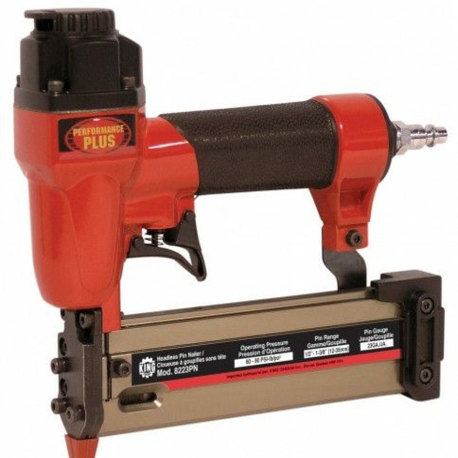 Air Tools * | Cheap King Canada 8223Pn 23 Ga. Headless Pin Nailer Kit