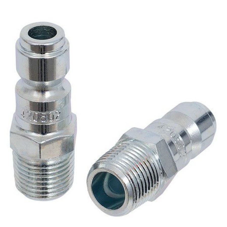 Air Tools * | Best Pirce Jet 420402 (Ppm3814) "P" Type Automotive Plug 3/8 Body X 1/4 Npt Male Thread (2/Card)